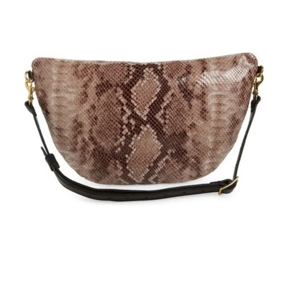 Clare V Grande Fanny leather crossbody belt snakeskin bag NWOT - Picture 4 of 11